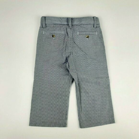 Janie & Jack Light Blue Pinstripe Pants - Picture 5 of 6